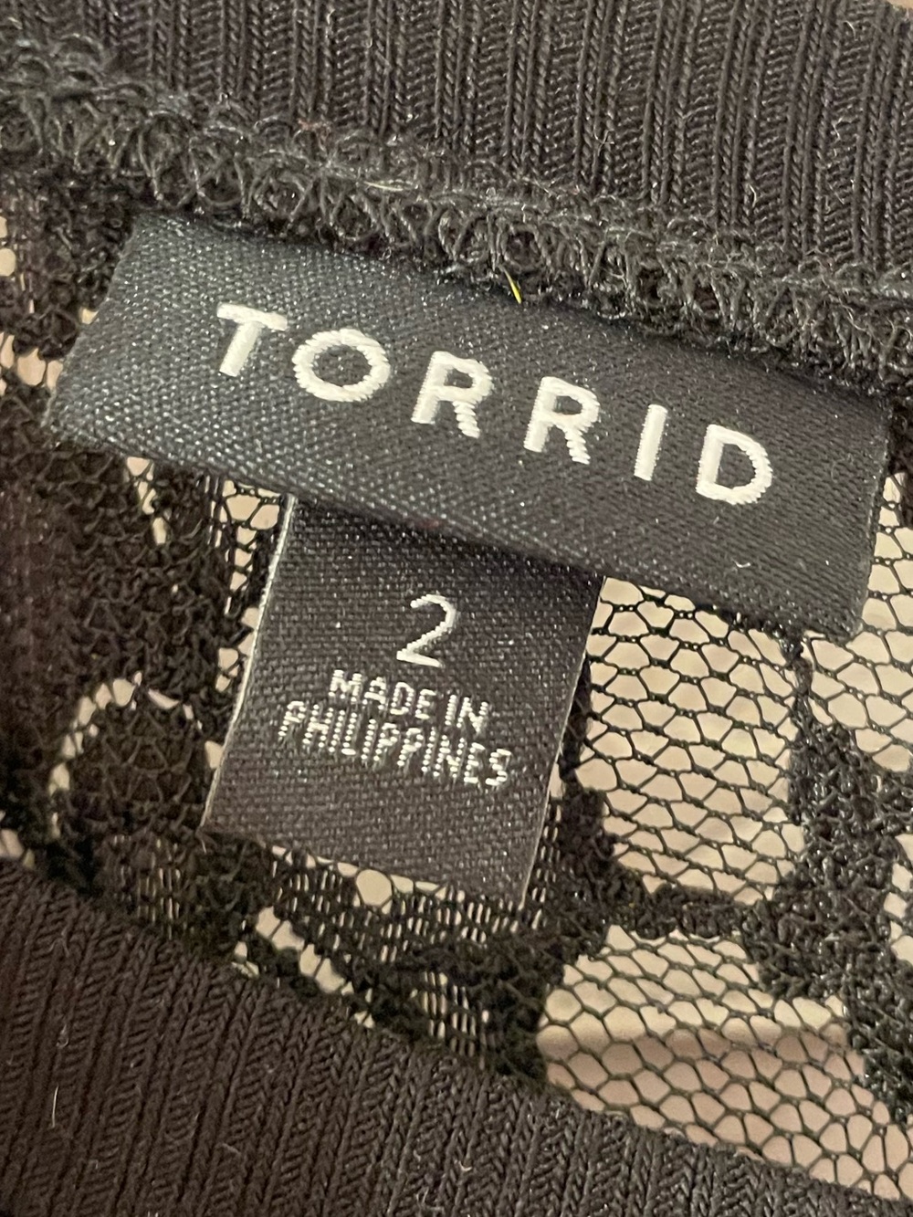 NWOT Torrid black lace top - Picture 14 of 14